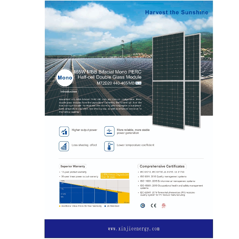 Высокая эффективность 465 Вт фотоэлектрическая солнечная панель модуля системы онлайн продажа