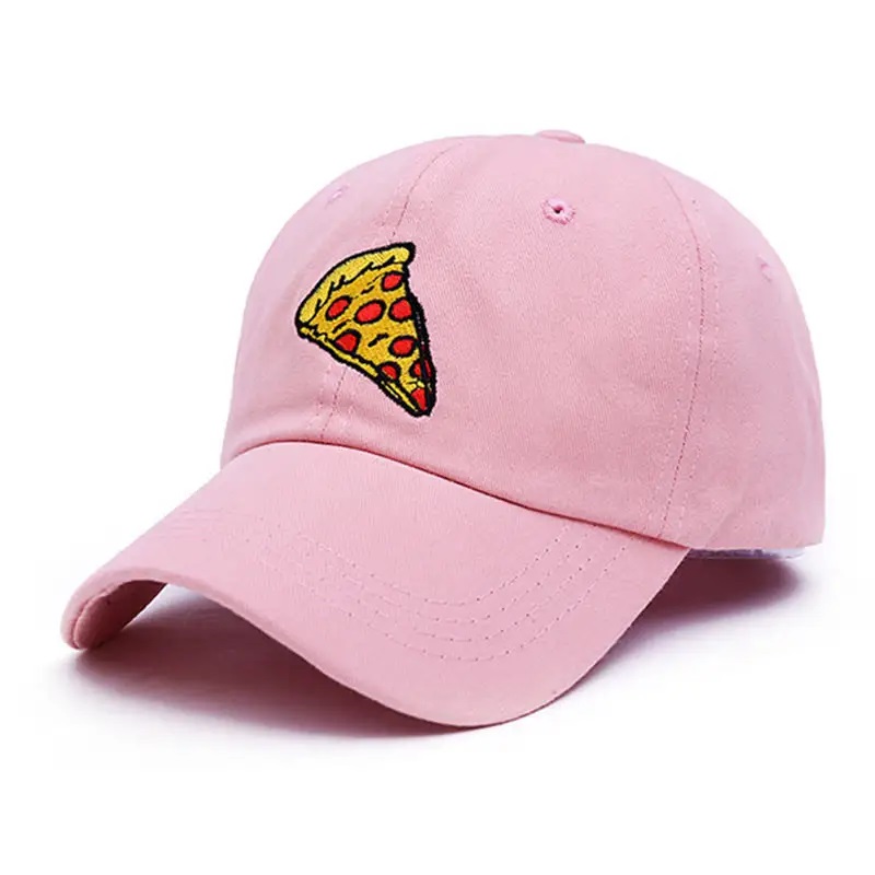 Новая пицца вышивая папа Cap Trucker Cotton Hat для женщин Мужчины Регулируемая размер бейсболка на открытом воздухе Sun Sun Hat