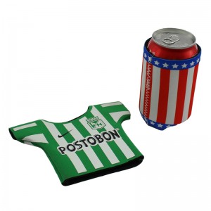 Мода красочная футболка для формы неопрена дизайна сублимация печать изолированная винная бутылка пивное пиво может охладить к...