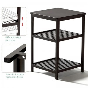 3 уровня бамбуковой деревянный кроватный кроватный туалет