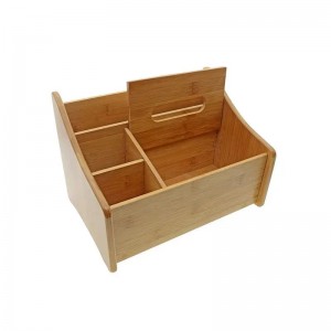 Бамбуковый настольный организатор