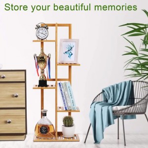 Пользовательский слой 6 Уровень многофункциональный деревянный бамбуковый цветок