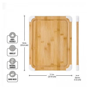 Бамбуковая многофункциональная антискидная режущая доска