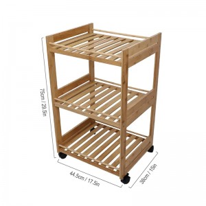 Три слоя катания многофункциональный автомобиль портативной троллейбусной рамки бамбука