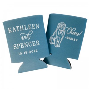 Оптовая индивидуальная пена кулера -хладнокровие пивной банки с изолированной каштановой рукавом Slim Cheap 3 4 5 мм 330 мл кулера с лого...