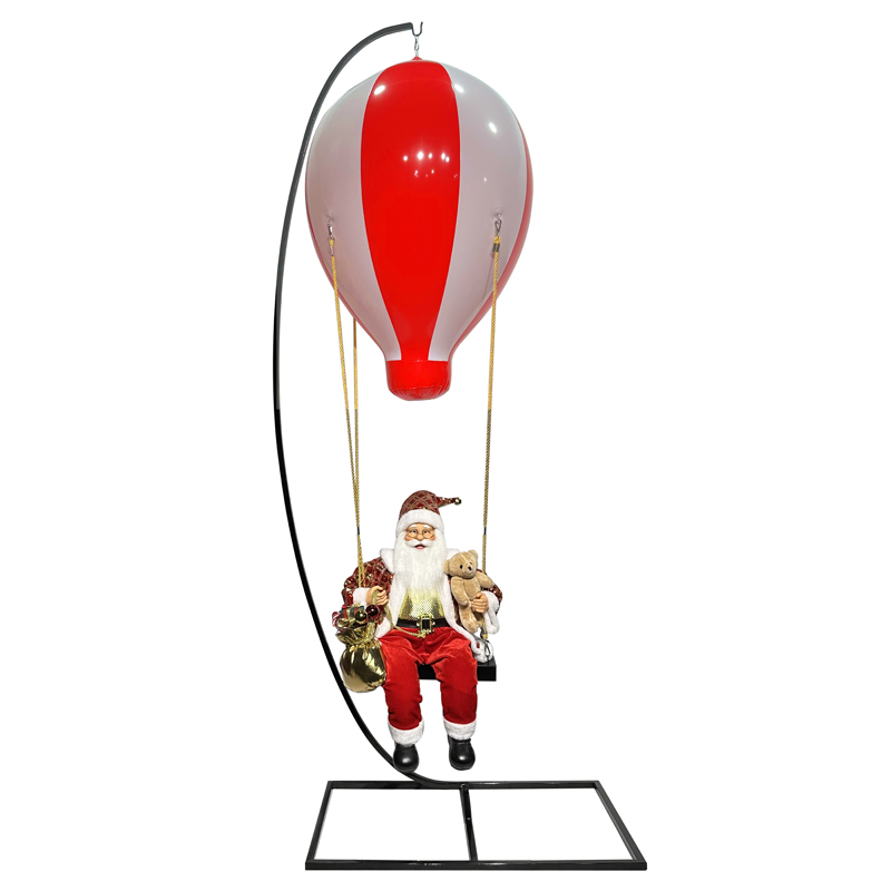 Hot Air Balloon Санта -Клаус с держателем