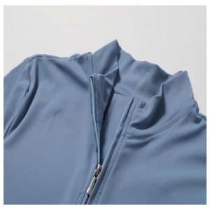 SC1072 Бесплатный образец с длинным рукавом на молнии.