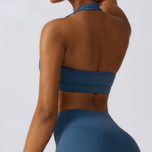 SC10161 Сексуальные спортивные бюстгальтеры Fitness Yoga Wear Comfort Padded Sport Fitness Trabout Gym Halter Sports Bra