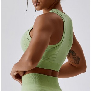 SC10185 поддерживающий спортивный бюстгальтер Top Top Fitness Solid Color Shockprote Pro Sports Sports Bra с задней застежкой