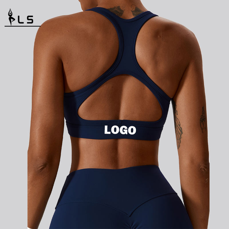 SC10189 Women Fitness Racer Back Back Bra йога носить мягкую поддержку сжатие йога сексуальное спортивное бюстгальтер