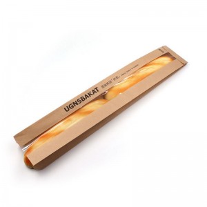 Премиальная качественная упаковочная сумка для бумаги Kraft с прозрачными окнами индивидуально