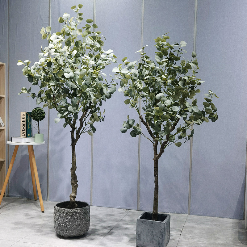Выпуск продукта: изысканное искусственное эвкалиптовое дерево - превосходный выбор для внутренней зелени