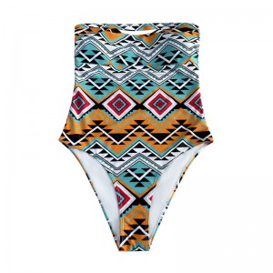 Сексуальная печать без бретелек этническая целая