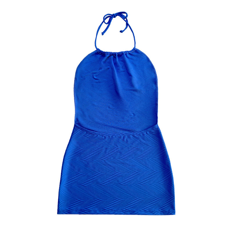 Синий рисунок специальное платье для ремня ткани с цельным купальником