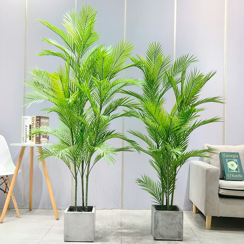 Оптовая фабричная цена Areca palm dypsis loutscens Настраиваемая искусственная пальма с горшками с горшками