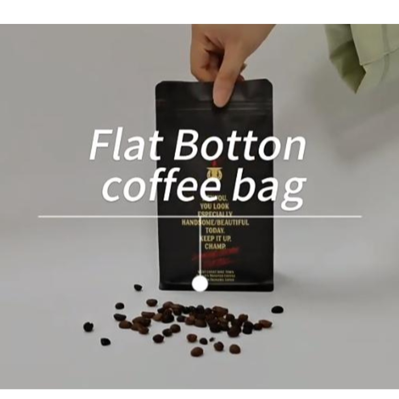 Экологически чистые мешки с кофе с клапанами и мешками на кофе на молнии