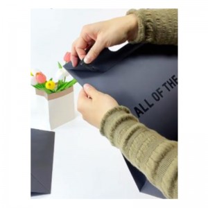 Роскошная вырубка ручка черная одежда по магазинам упаковка бумажные пакет для ювелирных украшений косметические логотип