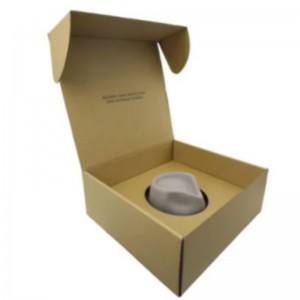 Brown Mailer Hat Tuck Top Shipping Packaging Paper Bift Mailer Box