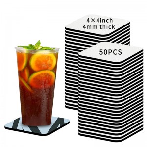 Сублимационные подставки заготовки из неопреновых квадратных круглых подставки для выпивок автомобильные подставки Сублимаци...