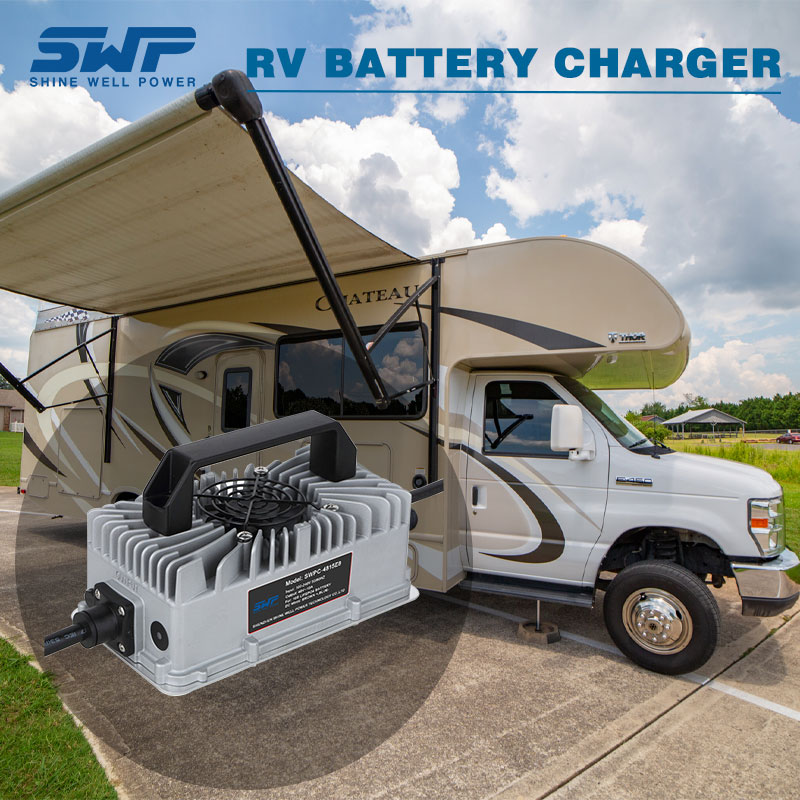 Сертифицированное зарядное устройство FCC с универсальной совместимостью и удобным для пользователя дизайн доллара США в батареи RV Battery Golf Battery