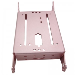 Пользовательская обработка деталей листового металла алюминиевого сплава с анодированной отделкой.