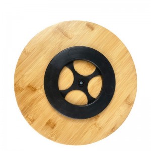 Бамбуковый вращающийся лоток для хранения органайзера