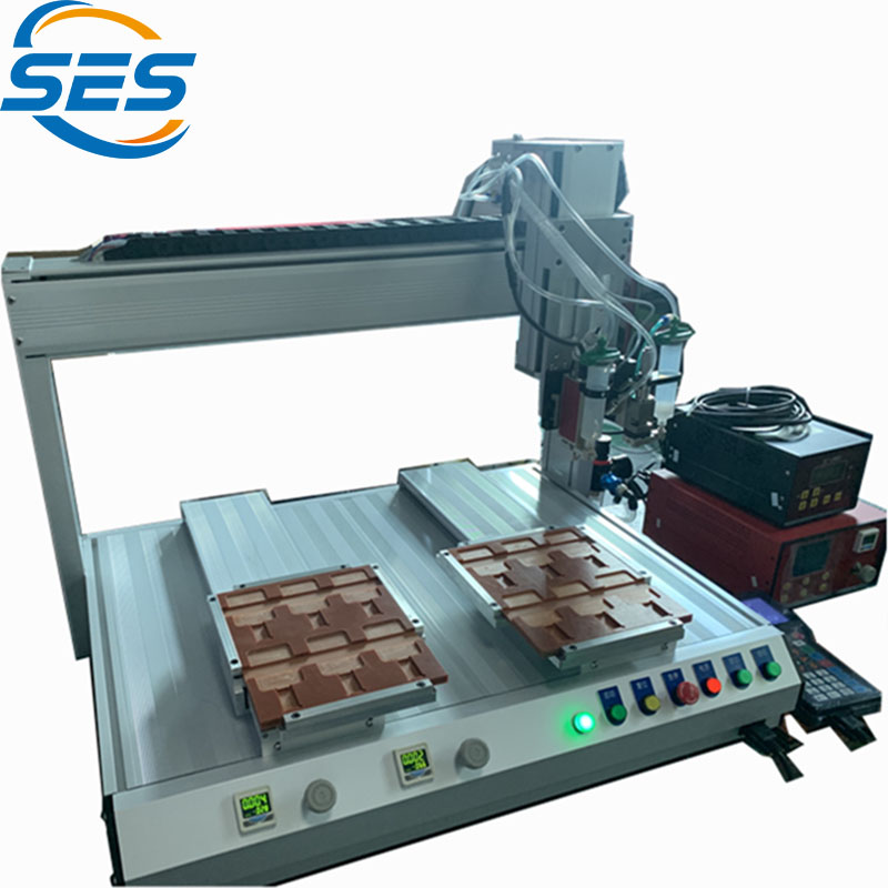 Двойной-Машина для дозирования печатной платы струйного клапана с головкой