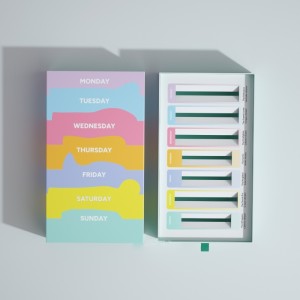 Красочная подарочная коробка на будний день