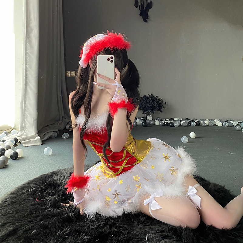 Новый - стиль рождественских костюмов, плюс - Стили размера для Европы и Америки. Подходит для рождественских вечеринок, Club DS Stage Per...