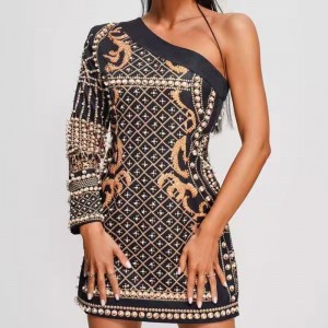 Лето жаккардовый вязаный уклонный плеч