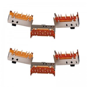 Слайд -переключатель SS25D01 Double-ряд 12-штифт раздвижной переключатель Электронный продукт микроэверный слайд -переключатель