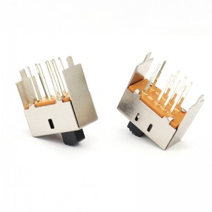 Слайд -переключатель S23E03 Микроплайд -переключатель для волос -ладан с горелкой, двойной-ряд 8-PIN -вертикальный два-Положение Slide Switch