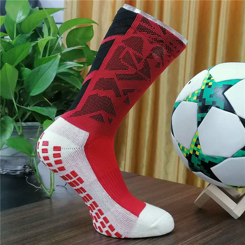1670037858.jpg Custom own designs  Grip Socks Professional Athletic Mid Calf Crew Football Sport Soccer Anti Slip grip Socks.jpg